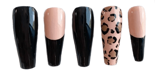 Leopard nails (no background)