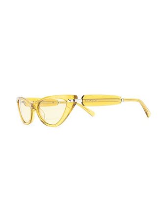 Viktor & Rolf yellow cat-eye glasses yellow VR15 - Farfetch