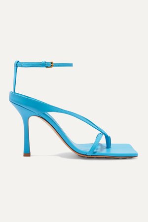 Blue Leather sandals | Bottega Veneta | NET-A-PORTER