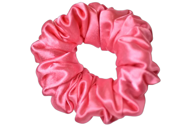 Pink Satin Scrunchies, Hot Pink, Berry, Watermelon, Bubble Gum, and Blush Pink Scrunchie Set