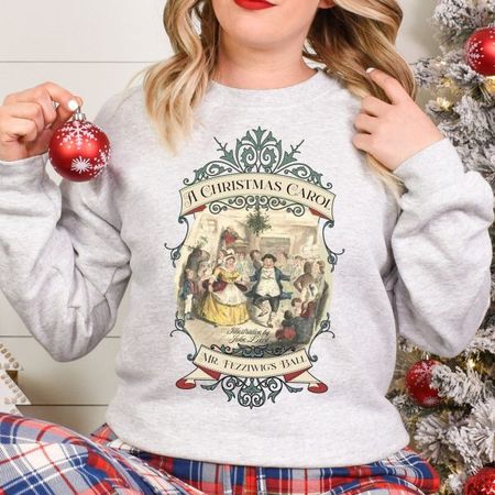 A Christmas Carol Shirt Vintage Charles Dickens Victorian Sweatshirt and Hoodie - ootheday.