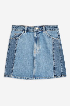 Block Denim Skirt | Topshop