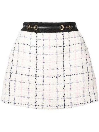 Shop Gucci Tweed mini skirt.