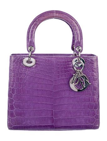Christian Dior Crocodile Medium Lady Dior Bag - Handbags - CHR117134 | The RealReal