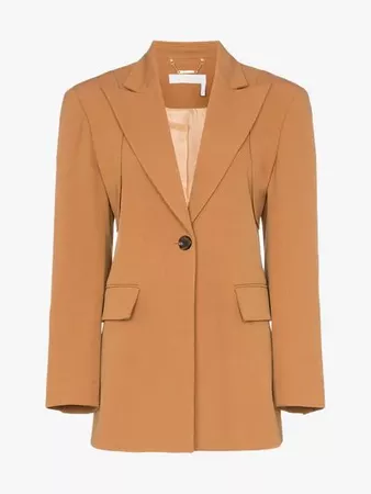 Chloé Single-breasted wool blend blazer | Browns