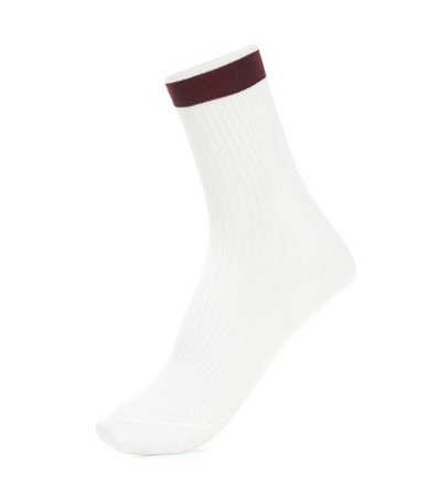 Striped silk-blend socks