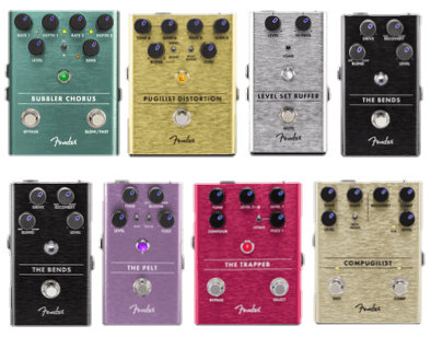 Fender Electric Guitar pedals PNG