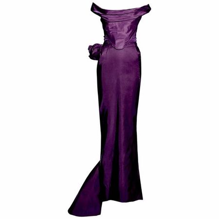vintage purple vivienne westwood gown