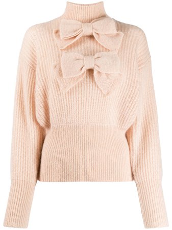 Zimmermann Bow Embroidered Knit Jumper - Farfetch