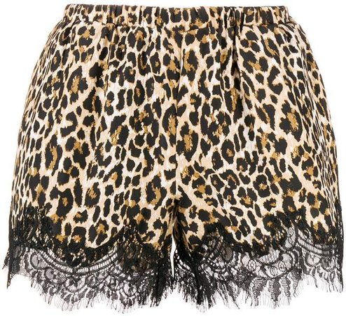 leopard print shorts