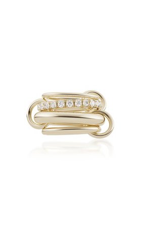 Luna 18k Yellow Gold Diamond Ring By Spinelli Kilcollin | Moda Operandi