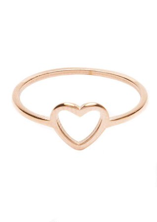 Heart Ring Rose Gold - Happiness Boutique