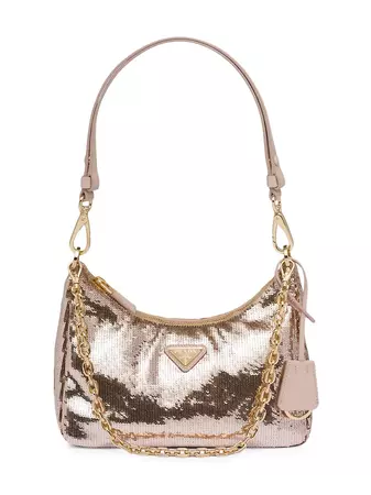Shop Prada Re-Nylon And Sequin Mini-Bag | Saks Fifth Avenue