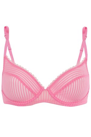 Bubblegum Striped stretch-mesh underwire bra | Sale up to 70% off | THE OUTNET | LES GIRLS LES BOYS | THE OUTNET