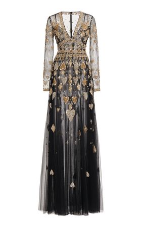 Embellished Chiffon Maxi Dress By Zuhair Murad | Moda Operandi