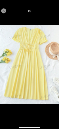 SHEIN yellow dress