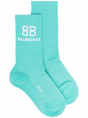 Balenciaga Logo Tennis Socks - Farfetch