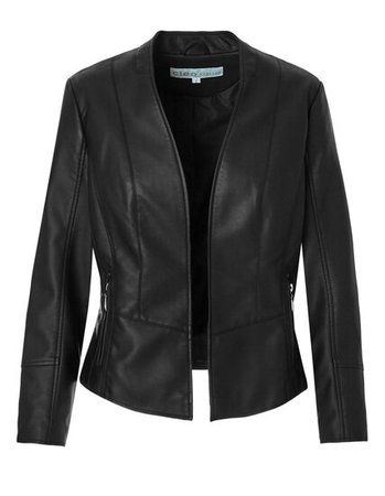 Black Faux Leather Jacket | Cleo
