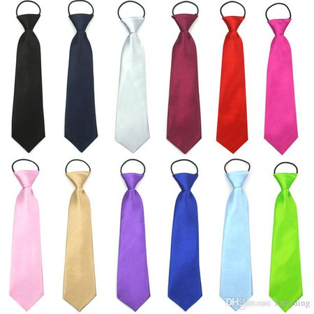 Kids Solid Color Necktie Photo Props Boys Girls Ceremony Performance Party Elastic Cord Simple Tie Boy With Tie Guys In Ties From Krtrading, $0.54| DHgate.Com