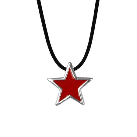 Red Star Necklace Silver Celestial Charm Jewelry - Etsy Mexico