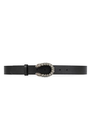 Gucci Dionysus Crystal Leather Belt