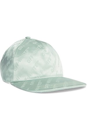 Off-White | Satin-jacquard baseball cap | NET-A-PORTER.COM