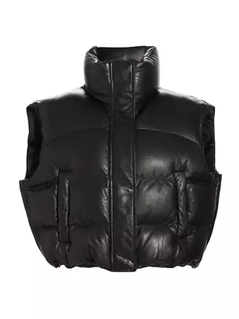 Shop Amiri Cropped Quilted Vest | Saks Fifth Avenue