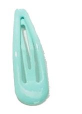 pastel teal hair clip