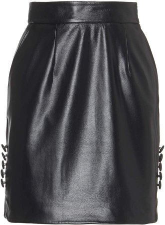 MATERIEL Faux Leather Mini Skirt