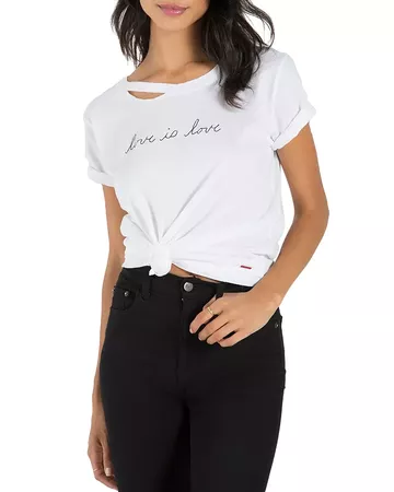 n:philanthropy Embroidered Message T-Shirt | Bloomingdale's