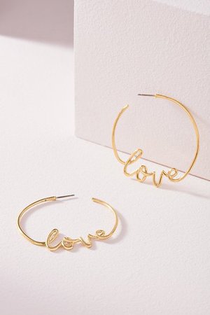 Gold Love Hoops | Stella & Dot