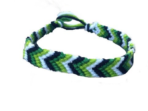 green friendship bracelet