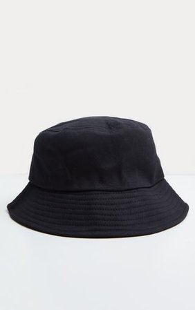 Plain Black Bucket Hat | Accessories | PrettyLittleThing