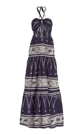 Orilla Del Mar Cotton Maxi Dress By Johanna Ortiz
