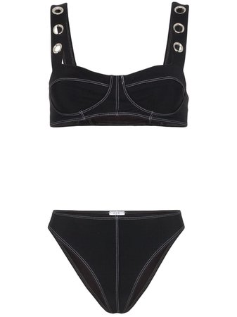 Ack Ana Due Stitch Detail Bikini £145 - Shop Online SS19. Same Day Delivery in London