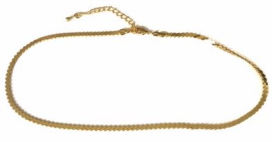 Gold Thin Choker Necklace
