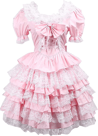 Pink Ruffle Bow Japanese Lolita Kawaii Dress