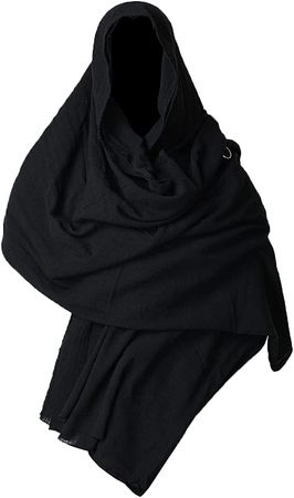 Amazon.com: GRACEART Post Apocalyptic Shawl Hood Scarf Shaman Cowl Medieval Costume Sash Black : Clothing, Shoes & Jewelry