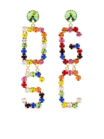 Gcds crystal-embellished Logo Earrings - Farfetch