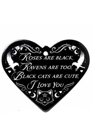 Roses Are Black Trivet Chopping Board by Alchemy Gothic