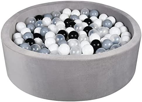 Amazon.com: Foam Ball Pit, Kiddie Memory Ball Pits Balls for Toddlers Kids Babies Soft Round Ball Pit 35.4” x 11.8”/200 Balls Gift for Indoor Outdoor Play : Toys & Games