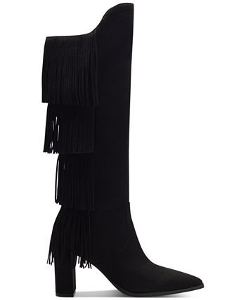 INC International Concepts Yomesa Fringe Boots, Created for Macy's & Reviews - Boots - Shoes - Macy's
