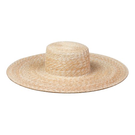 lack of colour - Ultra Wide Spencer Boater hat