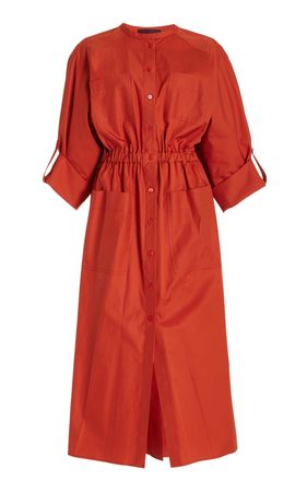 Collarless Cotton Midi Dress By Martin Grant | Moda Operandi