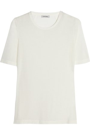 Cream Stockholm Micro Modal and cashmere-blend T-shirt | Totême | NET-A-PORTER