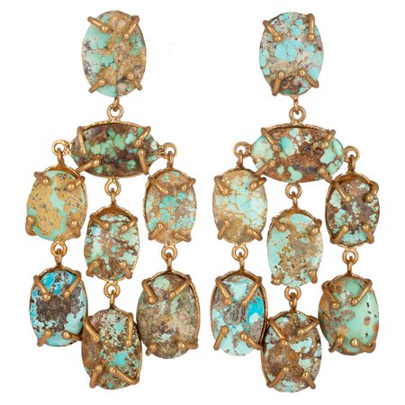 Martina Earrings Turquoise | Christie Nicolaides