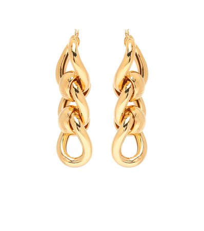 Chain-Link 18Kt Gold-Plated Silver Earrings | Bottega Veneta - Mytheresa