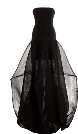 Akris Silk-Crepe Corsage Gown