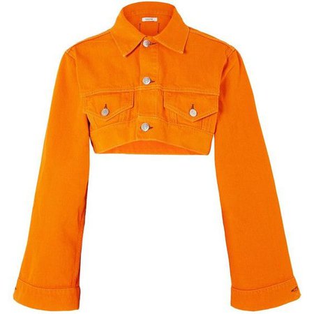 GANNI Cropped denim jacket ($535)