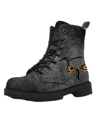 gray owl boots footwear